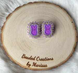 Purple Peep Earrings