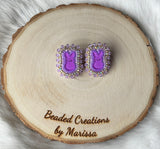 Purple Peep Earrings