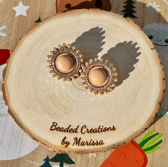 Brown Neutral Earrings