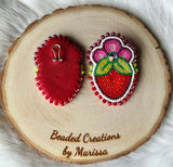 Floral Strawberry Earrings