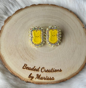 Yellow Peep Earrings