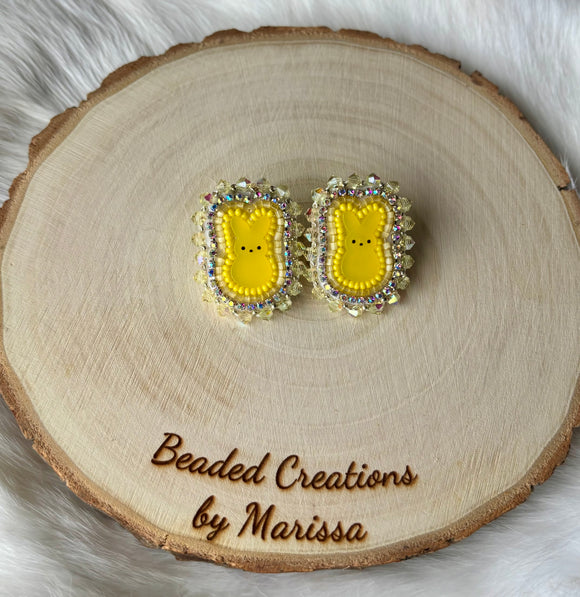 Yellow Peep Earrings