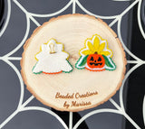 Sunflower Pumpkin Earrings