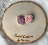 Light Pink Peep Earrings