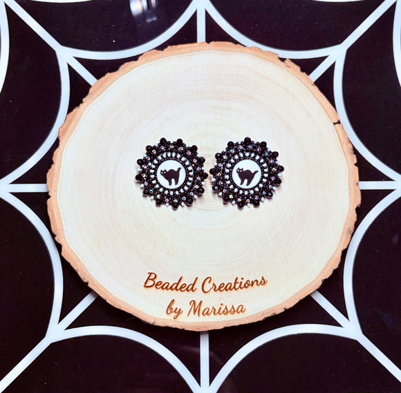 Black Cat Earrings
