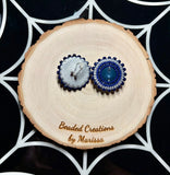Navy Blue Earrings