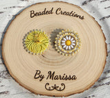 Light Yellow Daisy Earrings