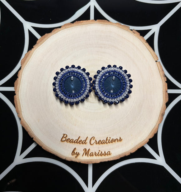 Navy Blue Earrings